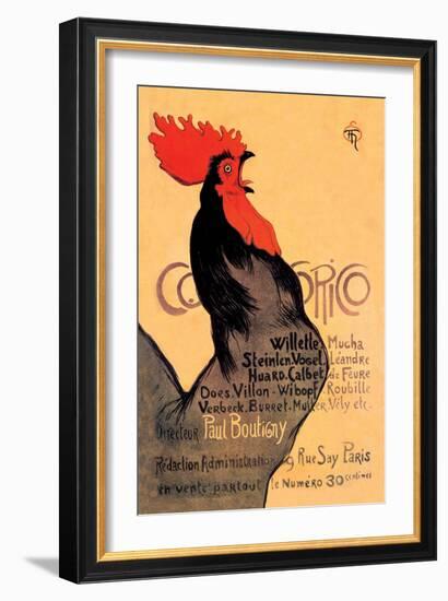 Cocorico, c.1899-Théophile Alexandre Steinlen-Framed Art Print