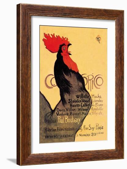 Cocorico, c.1899-Théophile Alexandre Steinlen-Framed Art Print