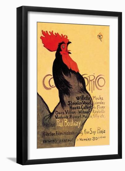 Cocorico, c.1899-Théophile Alexandre Steinlen-Framed Art Print