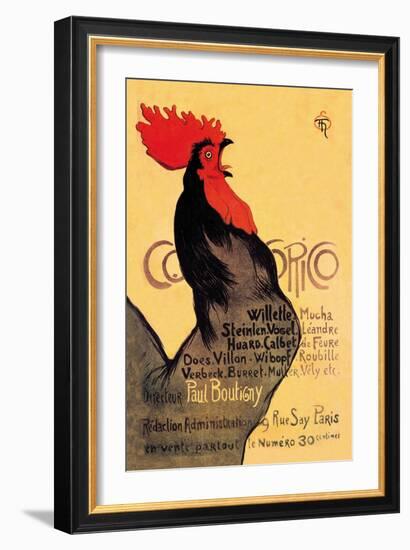 Cocorico, c.1899-Théophile Alexandre Steinlen-Framed Art Print