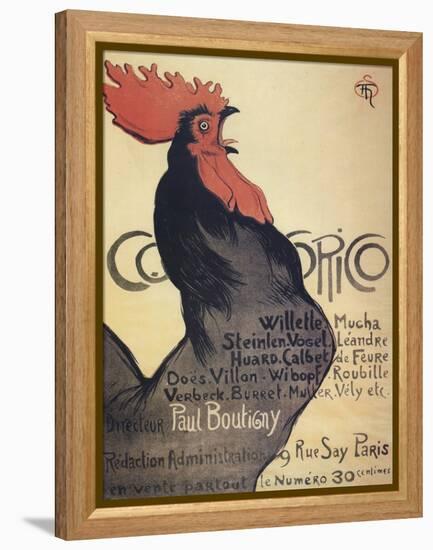 Cocorico, Poster, 1899-Theophile Alexandre Steinlen-Framed Premier Image Canvas