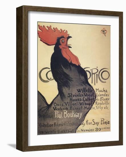 Cocorico, Poster, 1899-Theophile Alexandre Steinlen-Framed Giclee Print