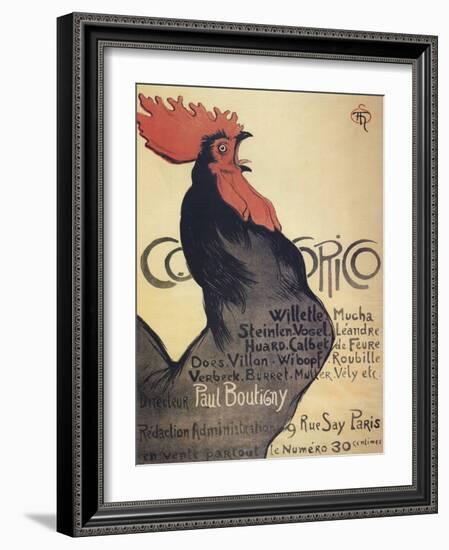 Cocorico, Poster, 1899-Theophile Alexandre Steinlen-Framed Giclee Print