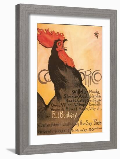 Cocorico, Rooster-null-Framed Art Print