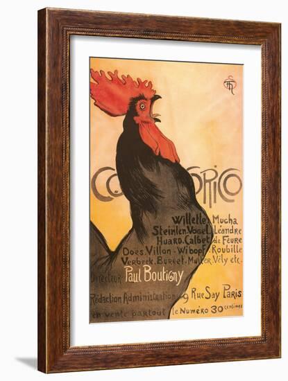 Cocorico, Rooster-null-Framed Art Print