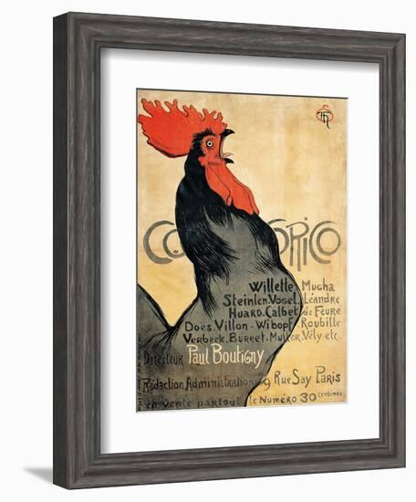 Cocorico-Théophile Alexandre Steinlen-Framed Giclee Print