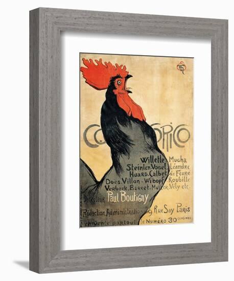 Cocorico-Théophile Alexandre Steinlen-Framed Giclee Print