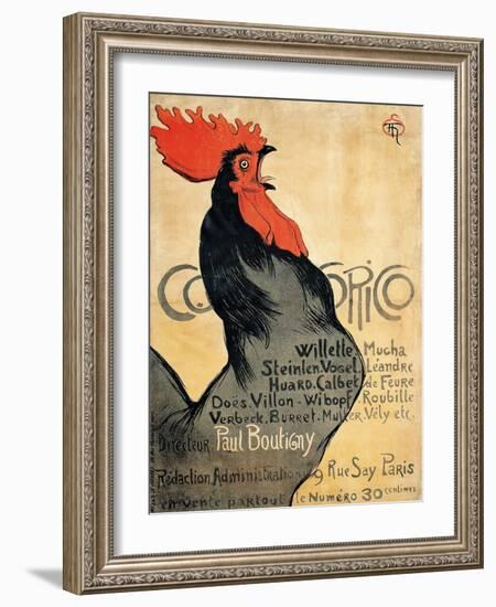 Cocorico-Théophile Alexandre Steinlen-Framed Giclee Print