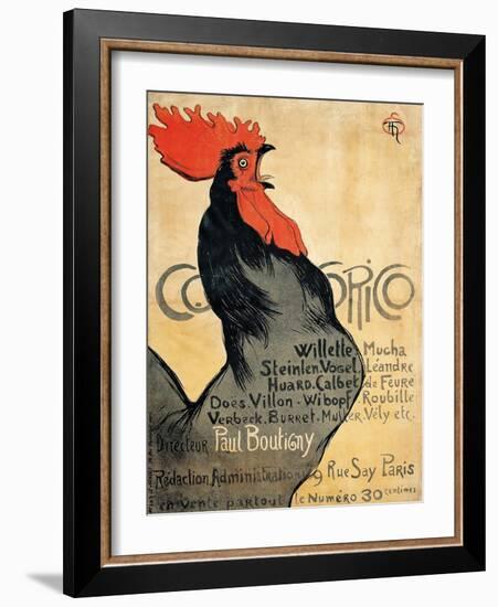 Cocorico-Théophile Alexandre Steinlen-Framed Giclee Print