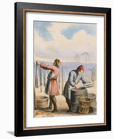 Cod Curing, C1845-Benjamin Waterhouse Hawkins-Framed Giclee Print