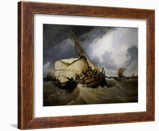 Cod Fishing, 1832-Louis Garneray-Framed Giclee Print