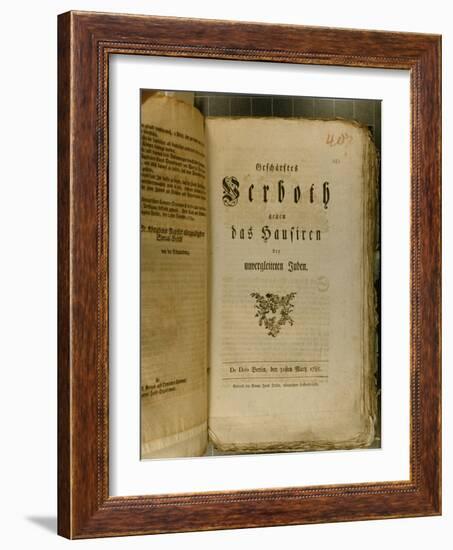 Code of Procedure from 1776-German School-Framed Giclee Print