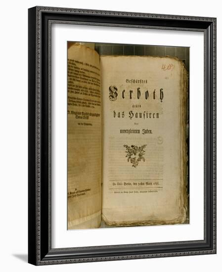 Code of Procedure from 1776-German School-Framed Giclee Print