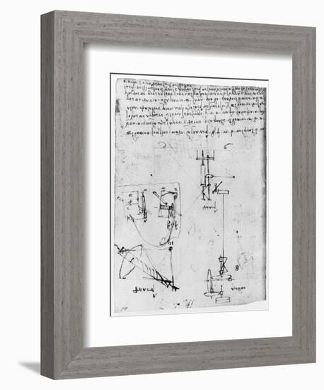 Codex Forster III, 1480S-1494-Leonardo da Vinci-Framed Giclee Print