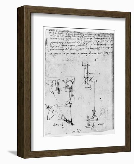 Codex Forster III, 1480S-1494-Leonardo da Vinci-Framed Giclee Print