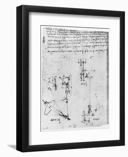 Codex Forster III, 1480S-1494-Leonardo da Vinci-Framed Giclee Print