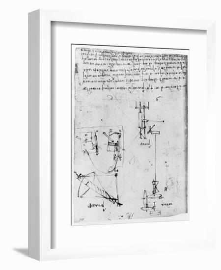 Codex Forster III, 1480S-1494-Leonardo da Vinci-Framed Giclee Print