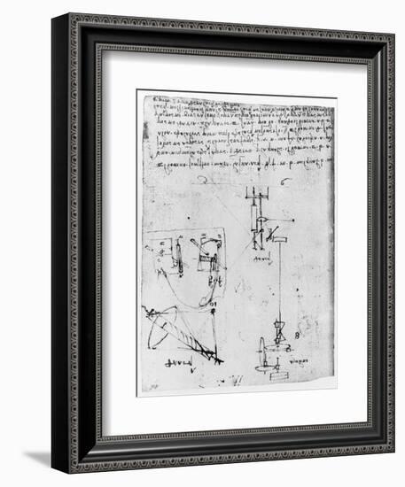 Codex Forster III, 1480S-1494-Leonardo da Vinci-Framed Giclee Print