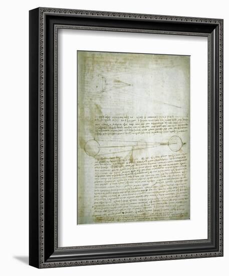 Codex Leicester: The Changing Earth-Leonardo da Vinci-Framed Giclee Print
