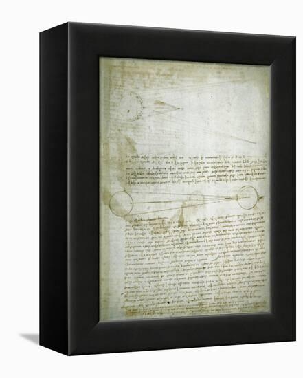 Codex Leicester: The Changing Earth-Leonardo da Vinci-Framed Premier Image Canvas
