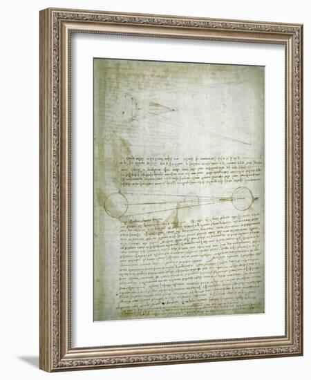 Codex Leicester: The Changing Earth-Leonardo da Vinci-Framed Giclee Print