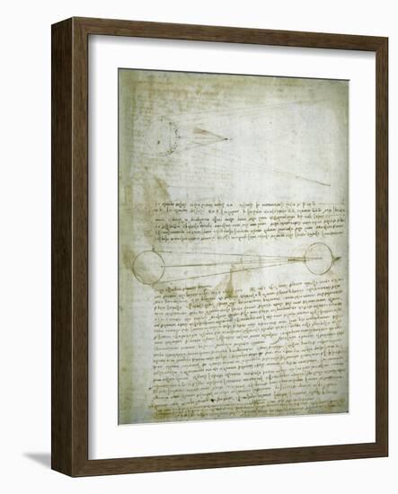 Codex Leicester: The Changing Earth-Leonardo da Vinci-Framed Giclee Print