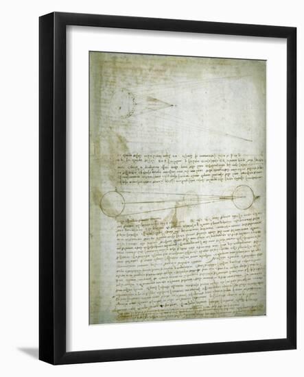 Codex Leicester: The Changing Earth-Leonardo da Vinci-Framed Giclee Print