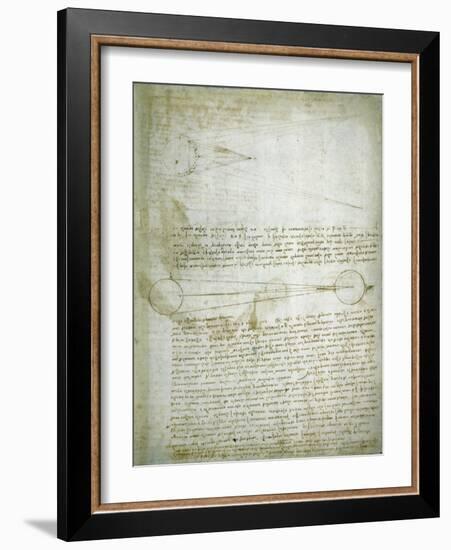 Codex Leicester: The Changing Earth-Leonardo da Vinci-Framed Giclee Print