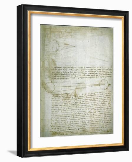 Codex Leicester: The Changing Earth-Leonardo da Vinci-Framed Giclee Print