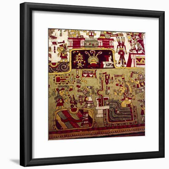 Codex Zouche-Nuttall is a pre-Columbian document of Mixtec pictography, 1200-1521-Unknown-Framed Giclee Print