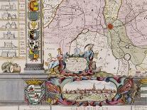 Large Wall Map of Groningen, circa 1746-Coenders Van Helpen-Framed Giclee Print