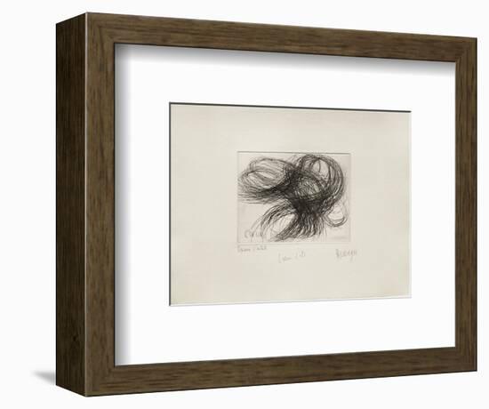 Coeurs Dete-Jean Messagier-Framed Limited Edition