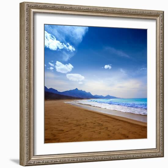 Cofete Fuerteventura Barlovento Beach at Canary Islands of Spain-Naturewolrd-Framed Photographic Print