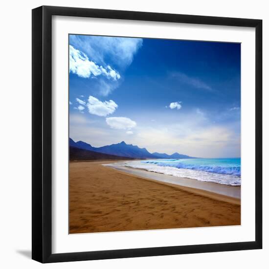 Cofete Fuerteventura Barlovento Beach at Canary Islands of Spain-Naturewolrd-Framed Photographic Print