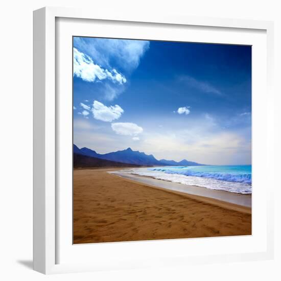 Cofete Fuerteventura Barlovento Beach at Canary Islands of Spain-Naturewolrd-Framed Photographic Print