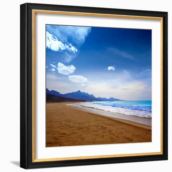 Cofete Fuerteventura Barlovento Beach at Canary Islands of Spain-Naturewolrd-Framed Photographic Print