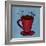 Coffe Art Blue-Herb Dickinson-Framed Photographic Print