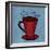 Coffe Art Blue-Herb Dickinson-Framed Photographic Print