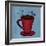 Coffe Art Blue-Herb Dickinson-Framed Photographic Print