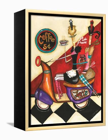 Coffee 5-Cents-Jennifer Garant-Framed Premier Image Canvas