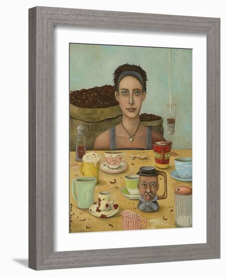 Coffee Addict-Leah Saulnier-Framed Giclee Print