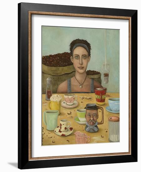 Coffee Addict-Leah Saulnier-Framed Giclee Print