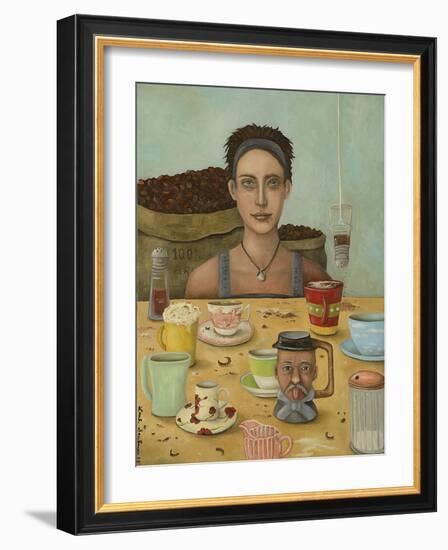 Coffee Addict-Leah Saulnier-Framed Giclee Print