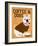 Coffee and Dogs French Bulldog-Ginger Oliphant-Framed Art Print