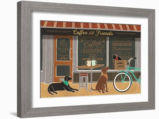 Coffee and Friends I-Veronique Charron-Framed Art Print