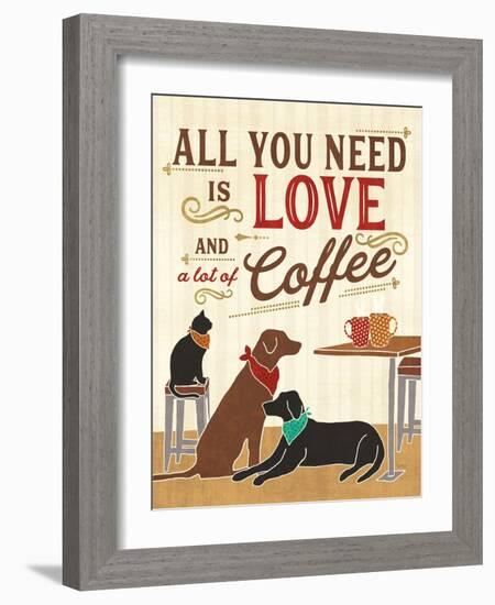 Coffee and Friends III-Veronique Charron-Framed Art Print