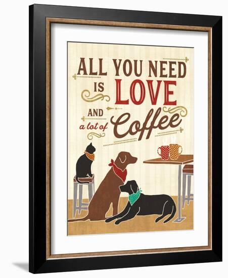 Coffee and Friends III-Veronique Charron-Framed Art Print