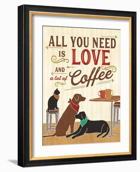 Coffee and Friends III-Veronique Charron-Framed Art Print