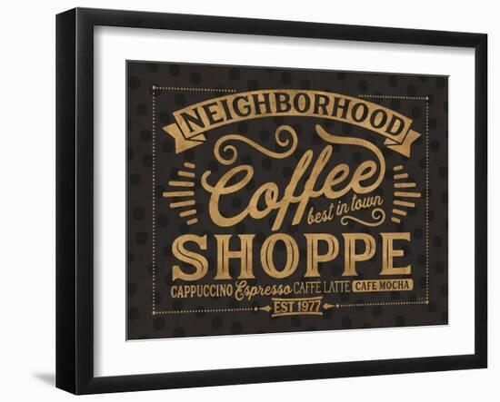 Coffee and Friends IV-Veronique Charron-Framed Art Print