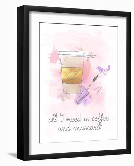 Coffee and Mascara-Anna Quach-Framed Art Print